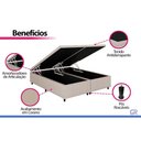 Ver mais imagens de Cama Box Baú Crc Queen +Colchão Ortopédico Shelby Hellen 158