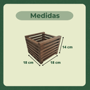 Ver imagem 6 de 1 Treliça Pinus 30x50 + 2 Cachepô 18x18 Jardim Vertical