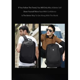 Mochila Impermeável Notebook Faculdade Antifurto Moderna Usb - 9