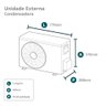 Ar-Condicionado Multi Split Inverter LG 18.000 BTUs (1x Evap HW 7.000 + 1x Evap HW 12.000) Quente/Frio 220V - 8