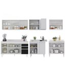 Ver imagem 6 de Armário de Cozinha Modulado de Canto 6 Peças Cp32 Balcão com Tampo Branco/preto - Lumil Lumil Móveis