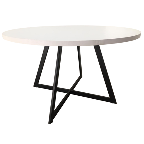 Mesa Estilo Industrial Redonda 160cm - Cor Branco