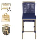 Ver imagem 4 de 8 Banqueta em Alumínio Roma Fendi Corda Náutica Tecido 10