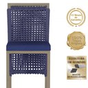 Ver imagem 3 de 8 Banqueta em Alumínio Roma Fendi Corda Náutica Tecido 10