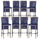 Ver imagem 1 de 8 Banqueta em Alumínio Roma Fendi Corda Náutica Tecido 10