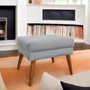 Ver imagem 2 de Puff Decorativo Itália Material Linho Grafite - Star Confort