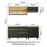 Cozinha Completa Reims com Armário e Balcão Preto Madesa - 2