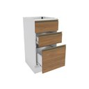 Ver imagem 4 de Balcão 3 Gavetas Kappesberg Celeste 100% Mdf Branco-nogueira 40cm