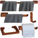 Ver imagem 5 de Kit de Acessórios para Banheiro 5 Peças Rose Gold Fs Plus