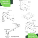 Ver imagem 7 de Kit de Acessórios para Banheiro 5 Peças Rose Gold Fs Plus