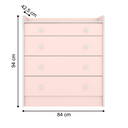 Ver imagem 4 de Conjunto Quarto de Bebê Puerto Rosa Acetinado