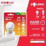 Kit 10 Lâmpadas LED Superled Ourolux 4W Bolinha G45 branco frio - 6