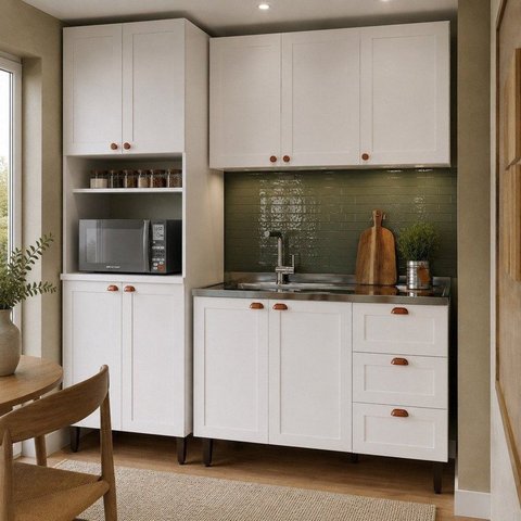 Cozinha 3 Peças 200cm Pérola Yescasa