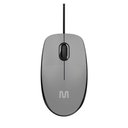 Ver imagem 1 de Mouse Com Fio MF400 Clique Silencioso Conexão USB 1200dpi Cabo de 180cm 3 Botões Cinza Multilaser - 