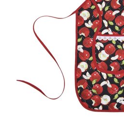 Avental de Cozinha Matelado 68cm X 48cm Estampado com Forro Plastificado Tecido Misto - Maça - 4