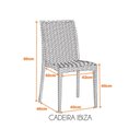 Ver imagem 6 de Kit com 4 Cadeiras Ibiza Estrutura em Polipropileno Fratini Fendi