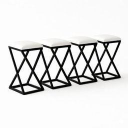 Kit 4 Banqueta Alta 80 Cm Bistrô Banco Bancada Cozinha Bar Balcão Corino:branco - 1 Kit 4 Banqueta Alta 80 Cm Bistrô Banco Bancada Cozinha Bar Balcão Corino:branco - 1