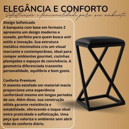 Kit 4 Banqueta Alta 80 Cm Bistrô Banco Bancada Cozinha Bar Balcão Corino:branco - 5 Kit 4 Banqueta Alta 80 Cm Bistrô Banco Bancada Cozinha Bar Balcão Corino:branco - 5