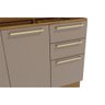 Módulo Cozinha Kappesberg Botanic Balcão Botanic M624 C/ 2 Portas e 3 Gavetas S/tampo 120cm - 4