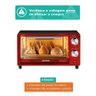 Forno Elétrico Portátil De Bancada Pfo307 9 Litros 650W 127 V Chef Red Gourmet Single Vermelho - 3