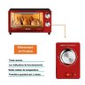 Forno Elétrico Portátil De Bancada Pfo307 9 Litros 650W 127 V Chef Red Gourmet Single Vermelho - 4