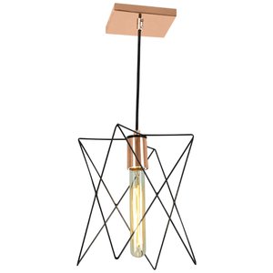 Pendente Estrela Aramado Perto com Cobre
