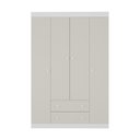 Ver imagem 7 de Guarda-roupa Infantil 122cm 4 Portas e 2 Gavetas Encanto Multimóveis Mp4448 Branco/off White