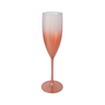 7 Taças De Champanhe Acrílico Degradê Brilhante 160ML: Rose Gold - 1