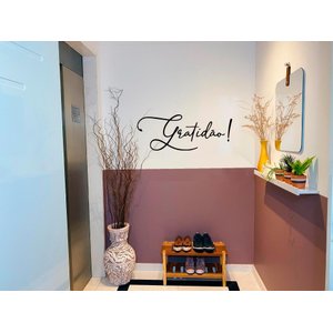 Adesivo Decorativo Parede Gratidão Fama Adesivos Adesivo Frase Gratidão