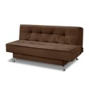 Ver imagem 4 de Sofá Cama 1,80m Flavia Suede Marrom Rover & Beato
