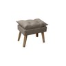 Kit 2 Poltronas Decorativas Opala e Puff Opala Suede Capuccino Su Decor - 3
