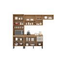 Ver imagem 4 de Cozinha Modulada Firenze 260m C/tampo Mdp 120m Suave Ao Toque-amêndola Touch/ Nude Prime Tx Demóbile