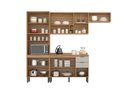 Ver imagem 4 de Cozinha Modulada Firenze 260m C/tampo Mdp 120m Suave Ao Toque-amêndola Touch/ Nude Prime Tx Demóbile