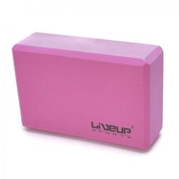 Bloco de Yoga 22,8x15,2x7,6 Live Up Rosa - 1