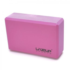 Bloco de Yoga 22,8x15,2x7,6 Live Up Rosa