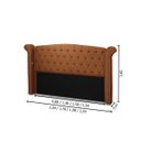 Ver imagem 3 de Cabeceira de Cama Box Madeira Estofada Luxo Casal Grécia:terracota