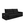 Sofá Oscar Plus 2,30m Retrátil/reclinável Suede Preto - Xflex - 3