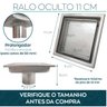 Ralo Oculto Inox 11x11 Tampa Invisível Quadrado Não É Pvc - 3