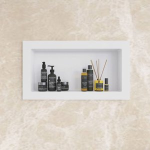 Nicho De Banheiro Estante Porta Shampoo 30x60 AJL STORE Nicho Parede de Embutir
