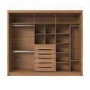 Ver imagem 4 de Guarda Roupas Mdf Portas Correr Gavetas Porta Jóia Montclair