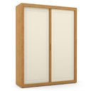 Ver imagem 2 de Jogo de Quarto Infantil Tutto New Guarda Roupa 2 Portas e Berço Off White/freijó com Capitonê -