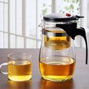Ver imagem 1 de Chaleira Vidro 900ml com Infusor Bule Grande para Chá e Café