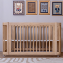 Ver mais imagens de Berço Evolutivo 2 em 1 Vira Mini Cama e Cômoda Grande - Carvalho Malva