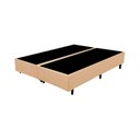 Ver imagem 4 de Cama Box Casal Bipartido Bege Suede 40x138x188 - Santo Box