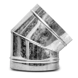 Curva 90° Graus em Aço Galvanizado para Tubulação 200mm 8 Polegadas