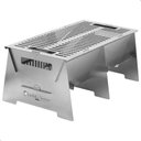 Ver imagem 1 de Churrasqueira Portátil Desmontável Inox Camping S-grill.inox