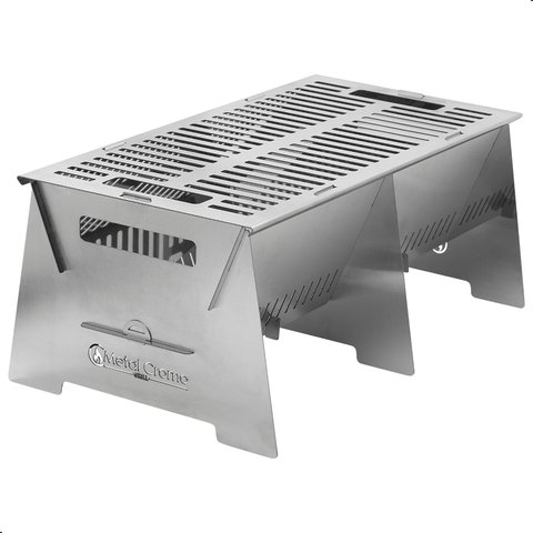 Churrasqueira Portátil Desmontável Inox Camping S-grill.inox