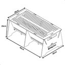 Ver mais imagens de Churrasqueira Portátil Desmontável Inox Camping S-grill.inox