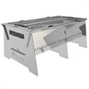 Ver imagem 3 de Churrasqueira Portátil Desmontável Inox Camping S-grill.inox