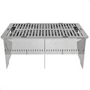 Ver imagem 6 de Churrasqueira Portátil Desmontável Inox Camping S-grill.inox